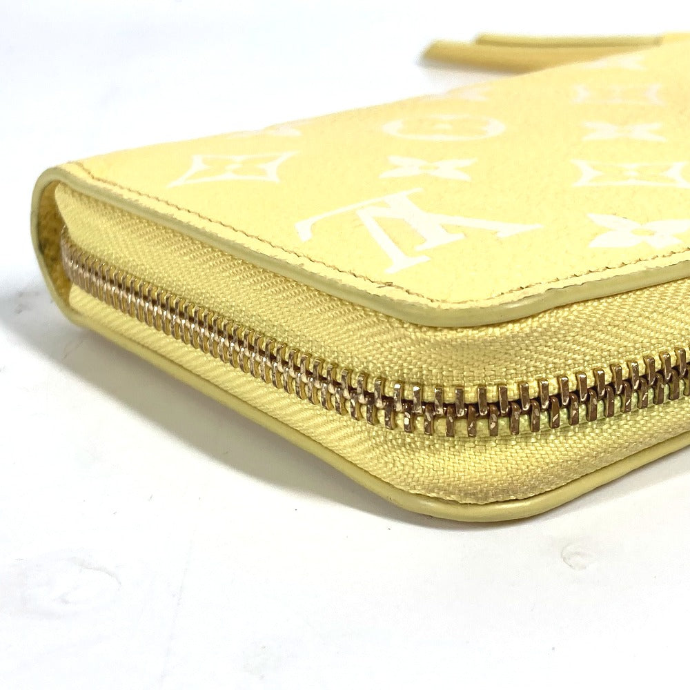 LOUIS VUITTON M81427 モノグラムアンプラント ジッピーウォレット ラウンドファスナー 長財布 モノグラムアンプラントレザー レディース ジョーヌ イエロー