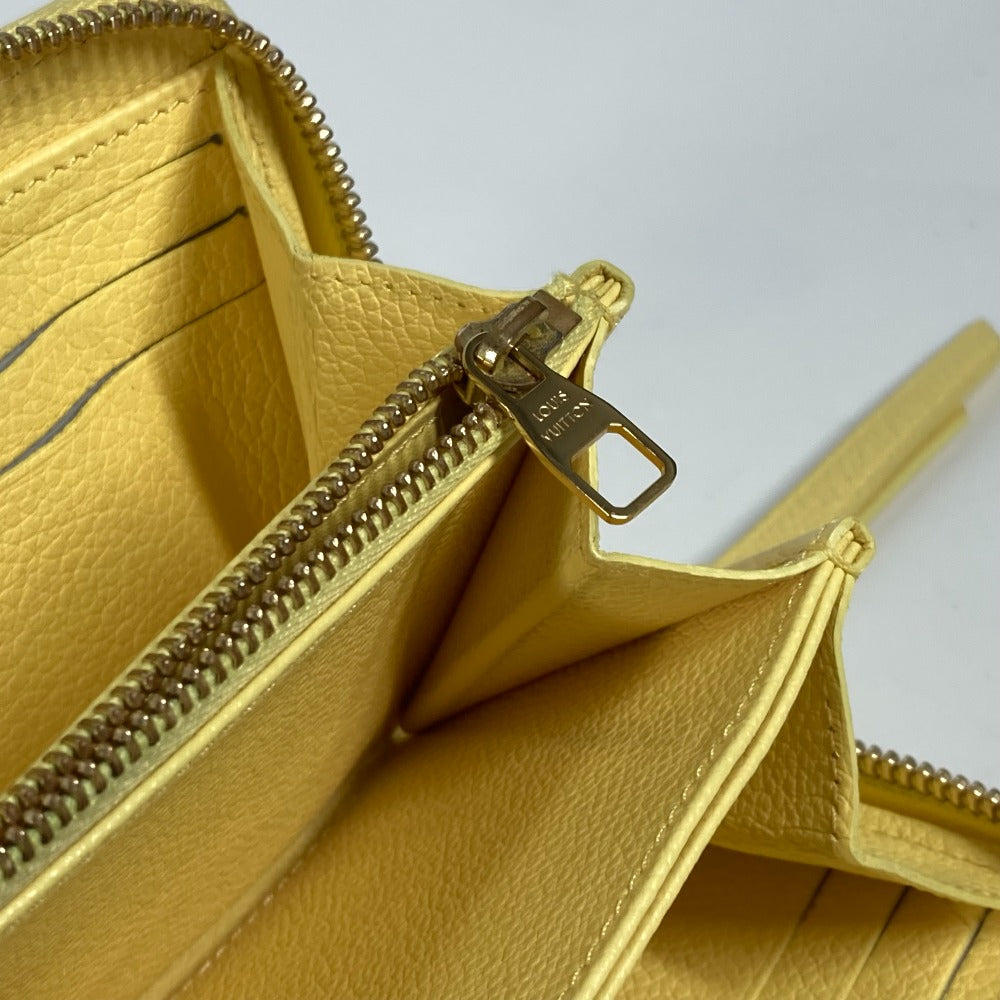 LOUIS VUITTON M81427 モノグラムアンプラント ジッピーウォレット ラウンドファスナー 長財布 モノグラムアンプラントレザー レディース ジョーヌ イエロー