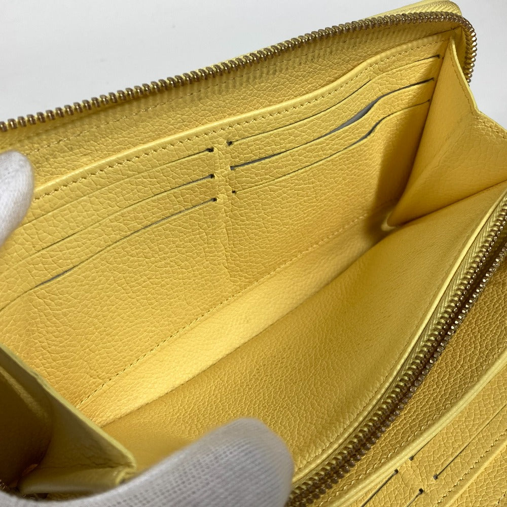LOUIS VUITTON M81427 モノグラムアンプラント ジッピーウォレット ラウンドファスナー 長財布 モノグラムアンプラントレザー レディース ジョーヌ イエロー