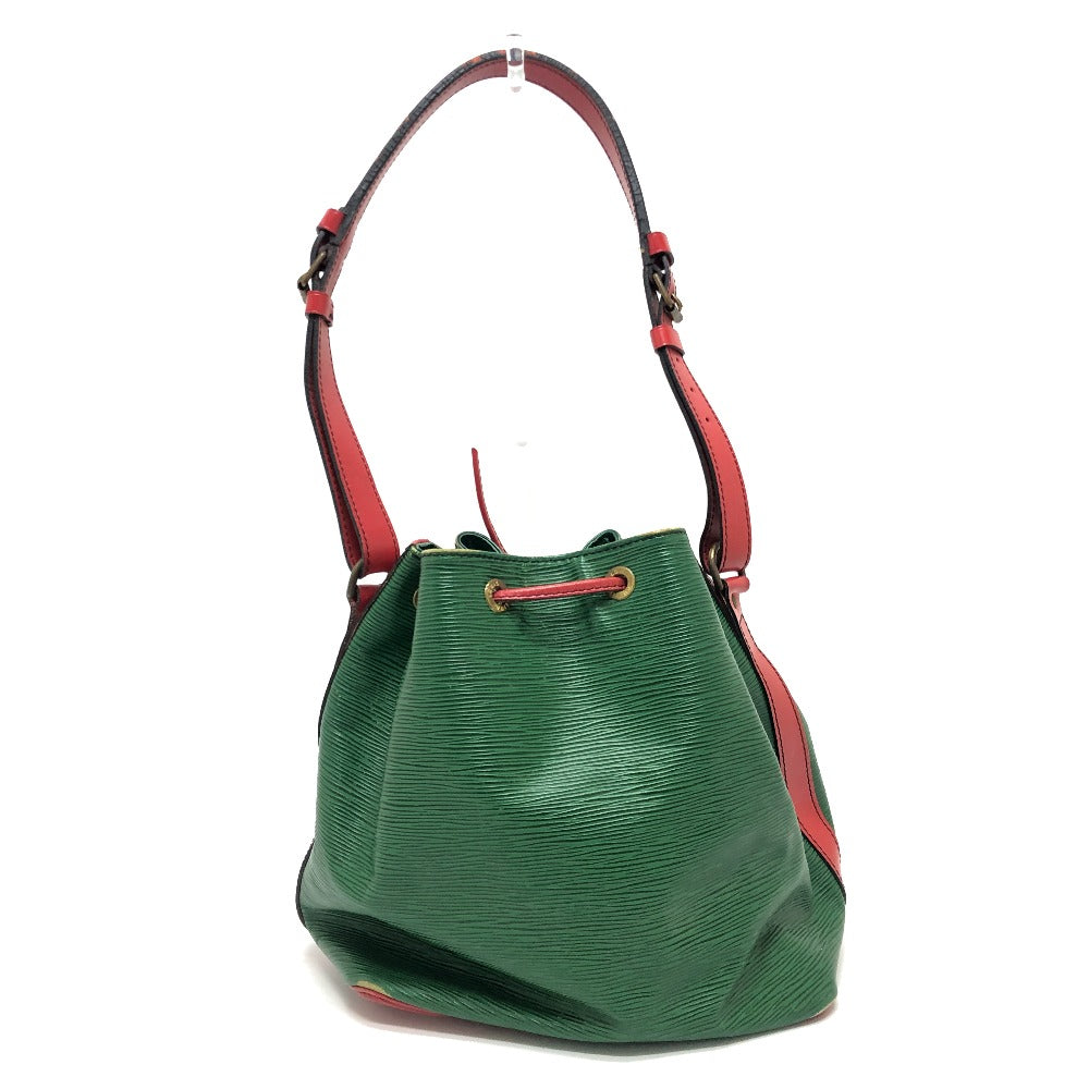 LOUIS VUITTON M44147 エピ プチノエ 巾着 ショルダーバック 斜め掛けバック 肩掛けバック 鞄 バック ショルダーバッグ エピレザー レディース ボルネオグリーン×カスティリアンレッド グリーン