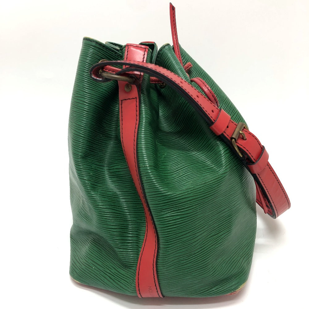 LOUIS VUITTON M44147 エピ プチノエ 巾着 ショルダーバック 斜め掛けバック 肩掛けバック 鞄 バック ショルダーバッグ エピレザー レディース ボルネオグリーン×カスティリアンレッド グリーン