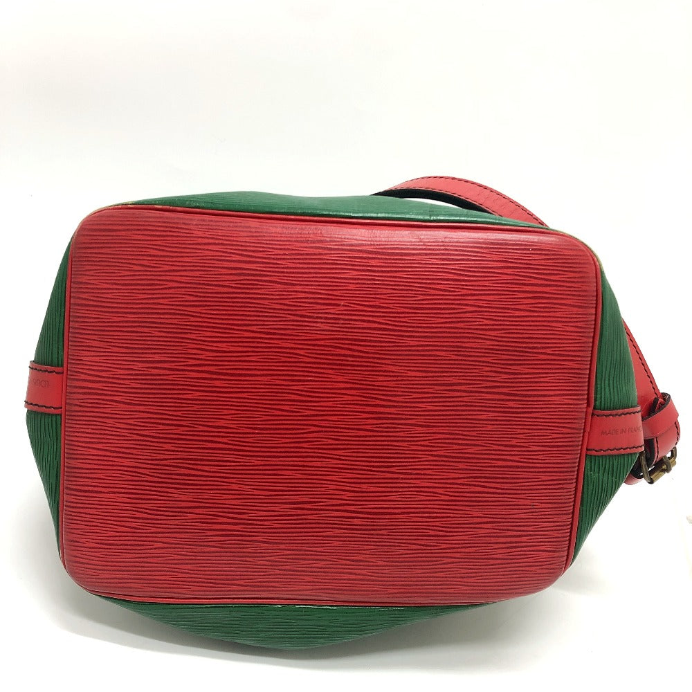 LOUIS VUITTON M44147 エピ プチノエ 巾着 ショルダーバック 斜め掛けバック 肩掛けバック 鞄 バック ショルダーバッグ エピレザー レディース ボルネオグリーン×カスティリアンレッド グリーン