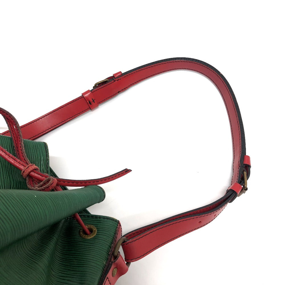 LOUIS VUITTON M44147 エピ プチノエ 巾着 ショルダーバック 斜め掛けバック 肩掛けバック 鞄 バック ショルダーバッグ エピレザー レディース ボルネオグリーン×カスティリアンレッド グリーン