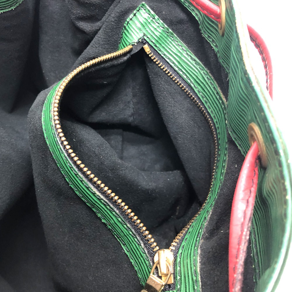 LOUIS VUITTON M44147 エピ プチノエ 巾着 ショルダーバック 斜め掛けバック 肩掛けバック 鞄 バック ショルダーバッグ エピレザー レディース ボルネオグリーン×カスティリアンレッド グリーン