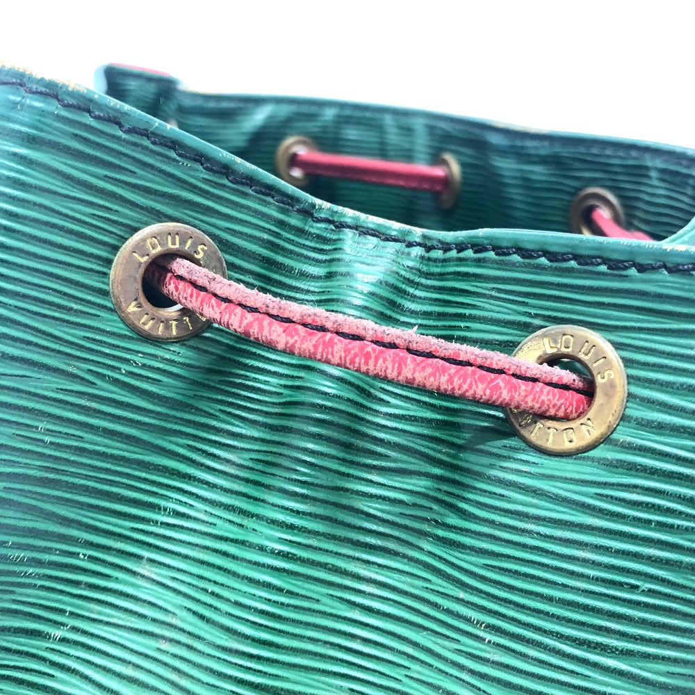 LOUIS VUITTON M44147 エピ プチノエ 巾着 ショルダーバック 斜め掛けバック 肩掛けバック 鞄 バック ショルダーバッグ エピレザー レディース ボルネオグリーン×カスティリアンレッド グリーン