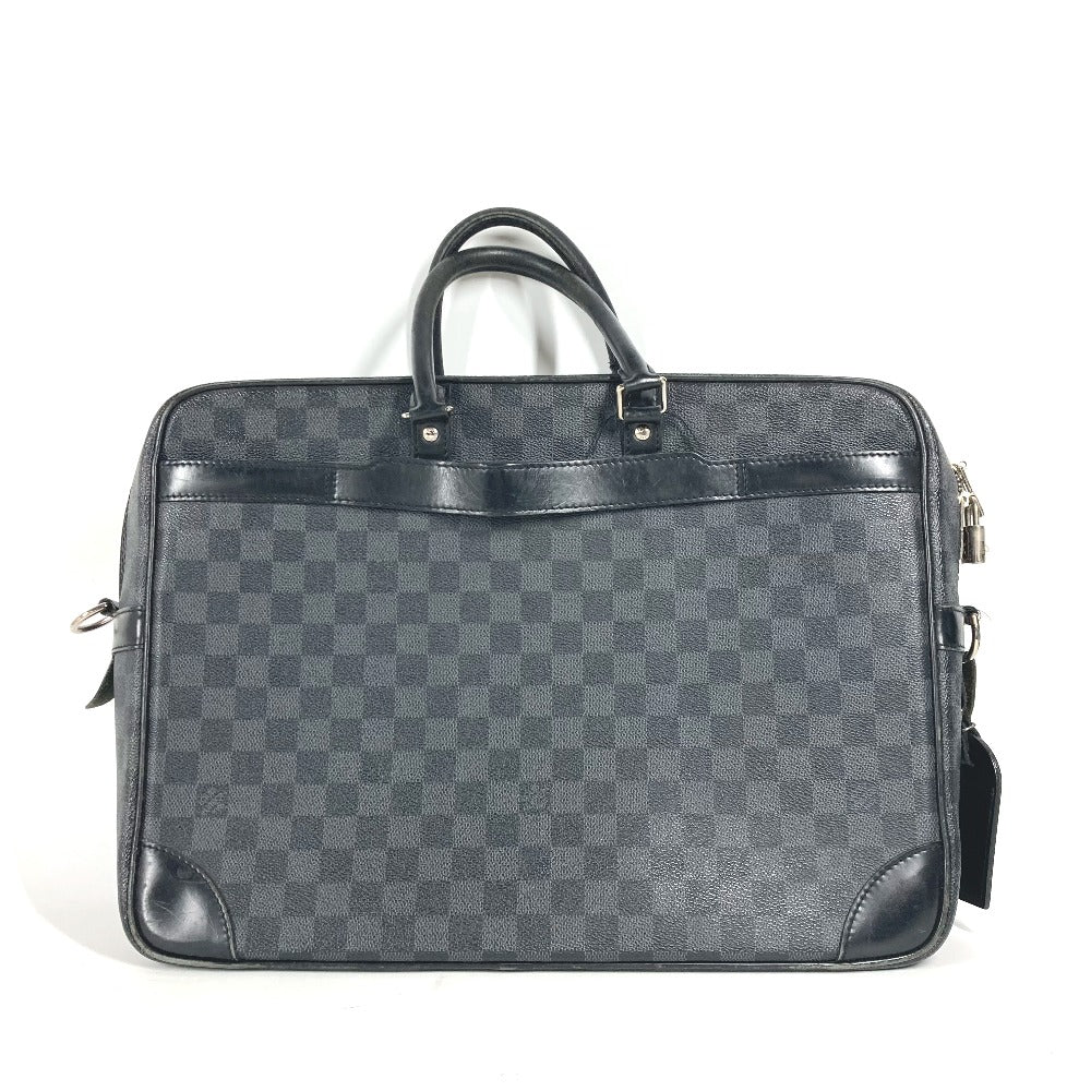 LOUIS VUITTON N41123 ダミエグラフィット ポルトドキュマン ヴォワヤージュGM PDV ハンドバッグ トートバッグ ビジネスバッグ ダミエグラフィットキャンバス メンズ ブラック