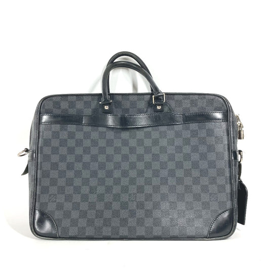 LOUIS VUITTON N41123 ダミエグラフィット ポルトドキュマン ヴォワヤージュGM PDV ハンドバッグ トートバッグ ビジネスバッグ ダミエグラフィットキャンバス メンズ ブラック