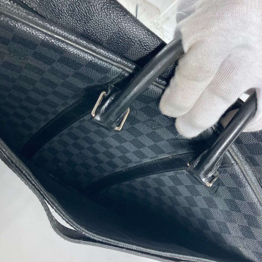 LOUIS VUITTON N41123 ダミエグラフィット ポルトドキュマン ヴォワヤージュGM PDV ハンドバッグ トートバッグ ビジネスバッグ ダミエグラフィットキャンバス メンズ ブラック