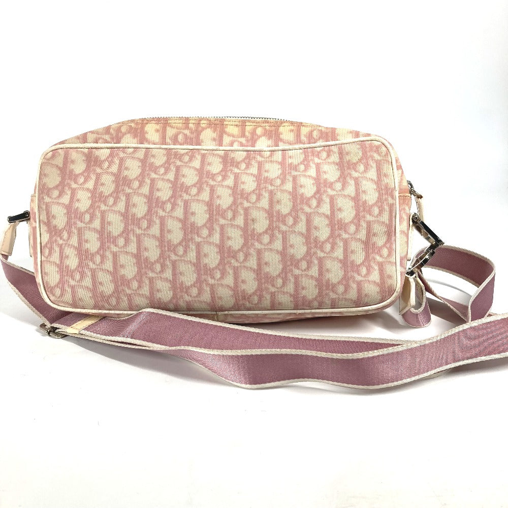 Dior トロッター NO1 カバン ポシェット 斜め掛け ショルダーバッグ PVC/レザー レディース ピンク