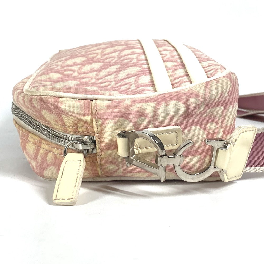 Dior トロッター NO1 カバン ポシェット 斜め掛け ショルダーバッグ PVC/レザー レディース ピンク