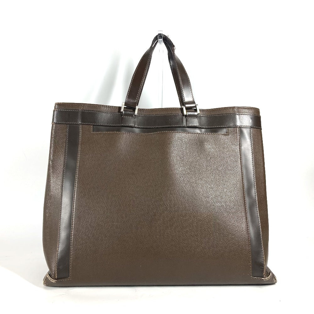 LOUIS VUITTON M31028 Taiga Kasbeck PM Shoulder Handbag Tote Bag in Taiga Leather, Men's Grizzly Brown
