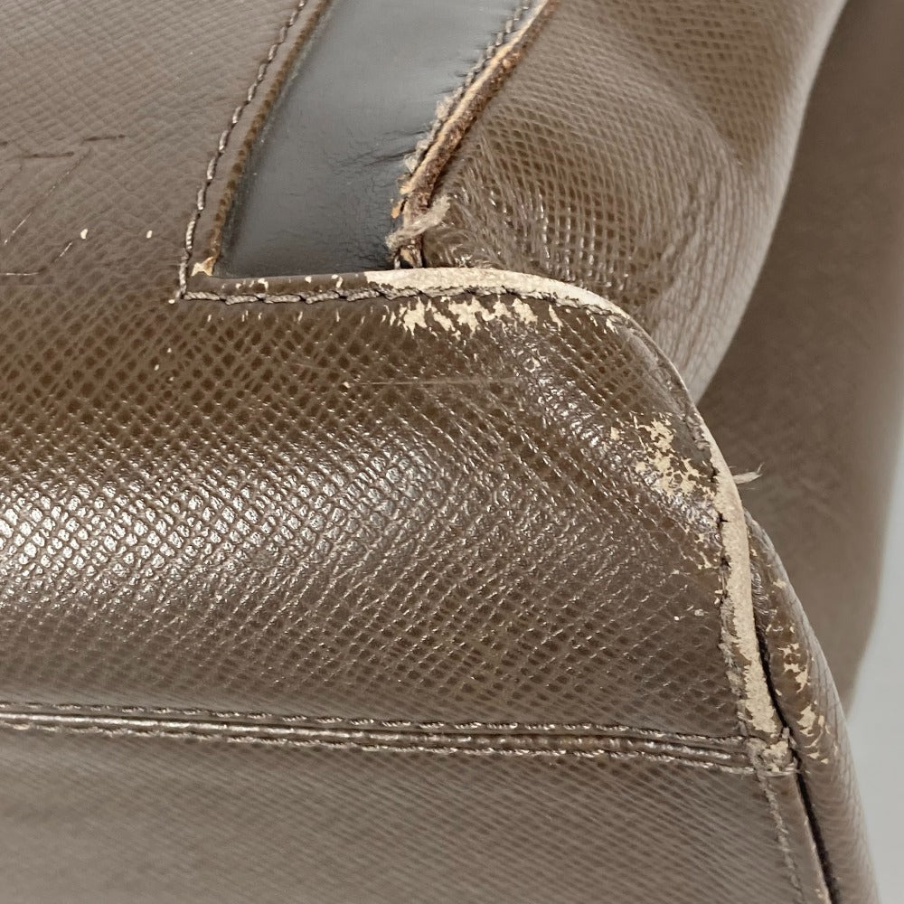 LOUIS VUITTON M31028 Taiga Kasbeck PM Shoulder Handbag Tote Bag in Taiga Leather, Men's Grizzly Brown
