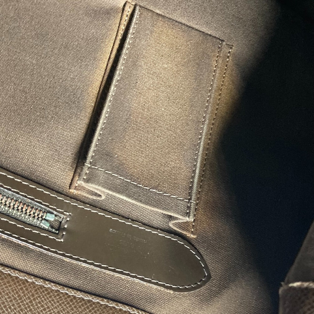 LOUIS VUITTON M31028 Taiga Kasbeck PM Shoulder Handbag Tote Bag in Taiga Leather, Men's Grizzly Brown
