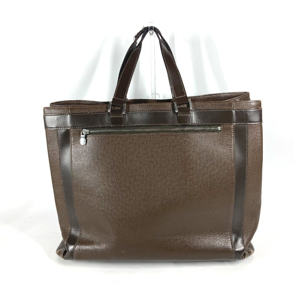 LOUIS VUITTON M31028 Taiga Kasbeck PM Shoulder Handbag Tote Bag in Taiga Leather, Men's Grizzly Brown