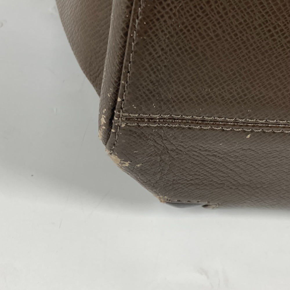 LOUIS VUITTON M31028 Taiga Kasbeck PM Shoulder Handbag Tote Bag in Taiga Leather, Men's Grizzly Brown