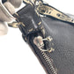 FENDI Selleria Logo Pochette Shoulder Bag in Dark Brown Leather