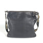FENDI Selleria Logo Pochette Shoulder Bag in Dark Brown Leather