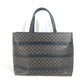 CELINE Vintage Macadam Handbag Shoulder Bag Tote Bag Leather Women's Black
