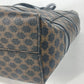 CELINE Vintage Macadam Handbag Shoulder Bag Tote Bag Leather Women's Black