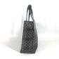 CELINE Vintage Macadam Handbag Shoulder Bag Tote Bag Leather Women's Black