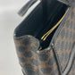 CELINE Vintage Macadam Handbag Shoulder Bag Tote Bag Leather Women's Black