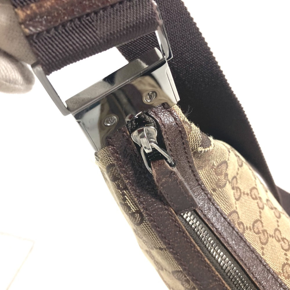 GUCCI 122790 GG カバン ポシェット 斜め掛け ショルダーバッグ GGキャンバス/レザー ユニセックス ベージュ