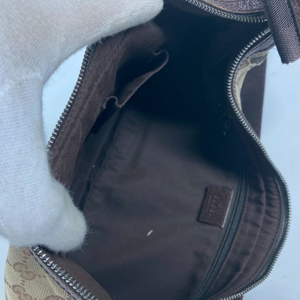 GUCCI 122790 GG カバン ポシェット 斜め掛け ショルダーバッグ GGキャンバス/レザー ユニセックス ベージュ