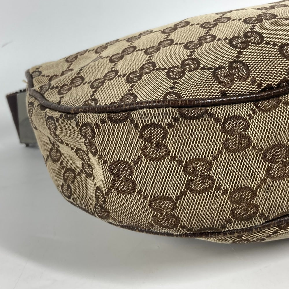 GUCCI 122790 GG カバン ポシェット 斜め掛け ショルダーバッグ GGキャンバス/レザー ユニセックス ベージュ