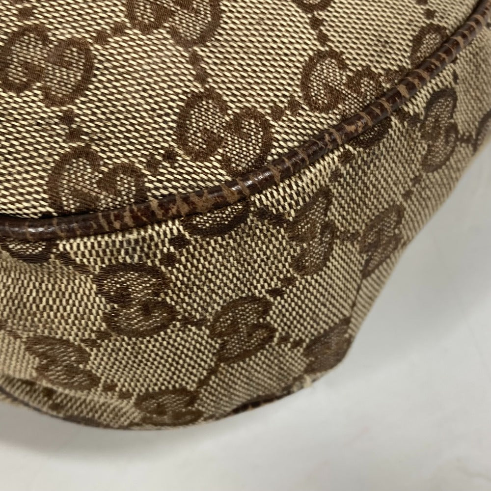 GUCCI 122790 GG カバン ポシェット 斜め掛け ショルダーバッグ GGキャンバス/レザー ユニセックス ベージュ