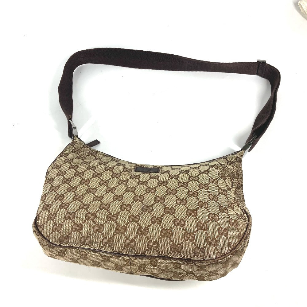 GUCCI 122790 GG カバン ポシェット 斜め掛け ショルダーバッグ GGキャンバス/レザー ユニセックス ベージュ