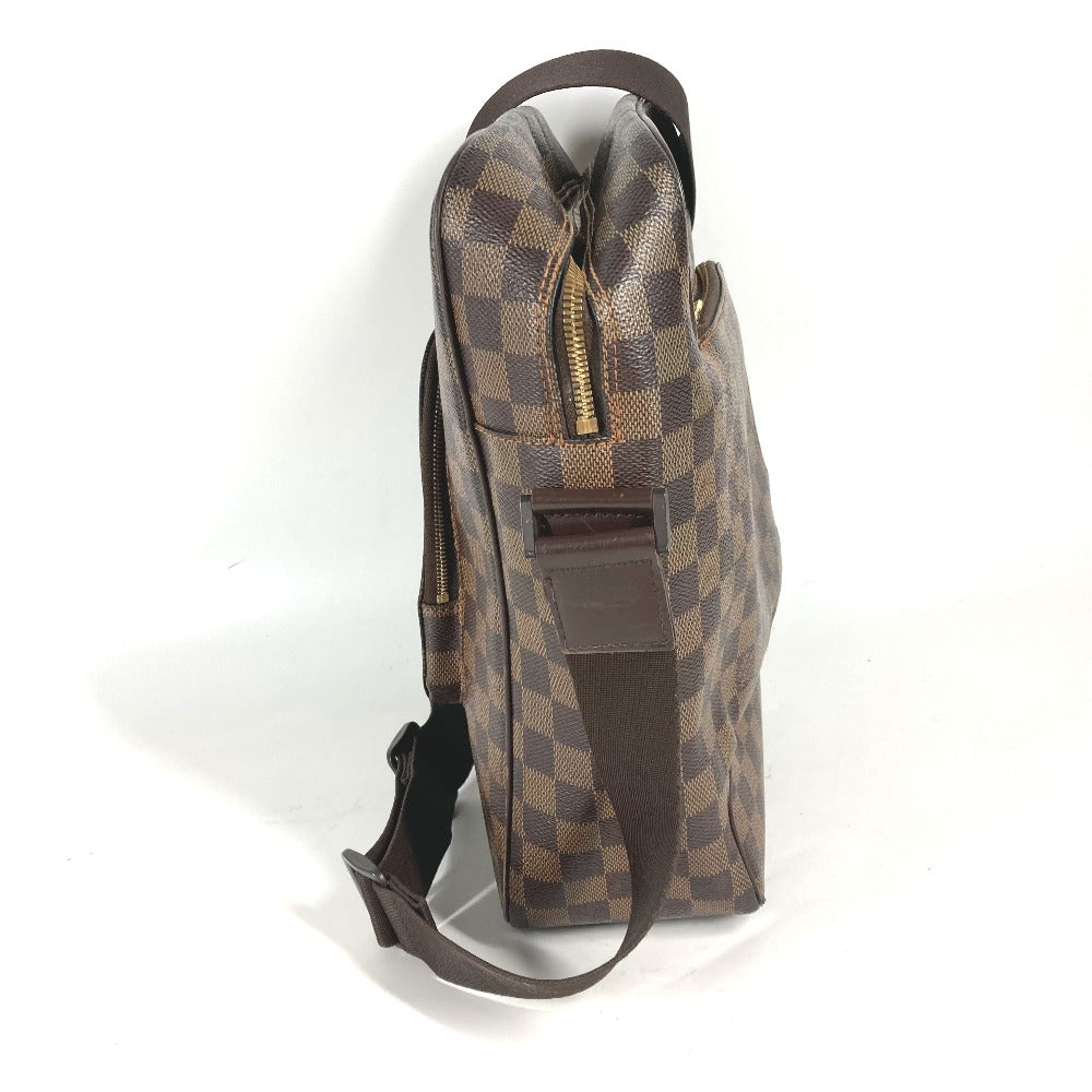 LOUIS VUITTON N41441 ダミエ オラフMM カバン ポシェット 斜め掛け ショルダーバッグ ダミエキャンバス レディース エベヌ ブラウン