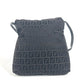 FENDI ズッキーノ ロゴ フラップ 斜め掛け カバン ポシェット ショルダーバッグ レザー/キャンバス レディース ブラウン
