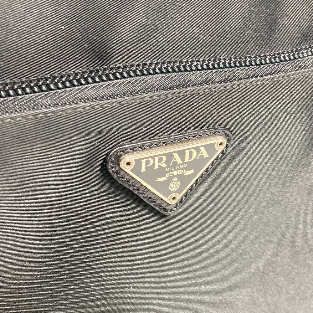 PRADA トライアングルロゴ 三角ロゴ プレート カバン 書類バッグ ブリーフケース ハンドバッグ ナイロン メンズ ブラック