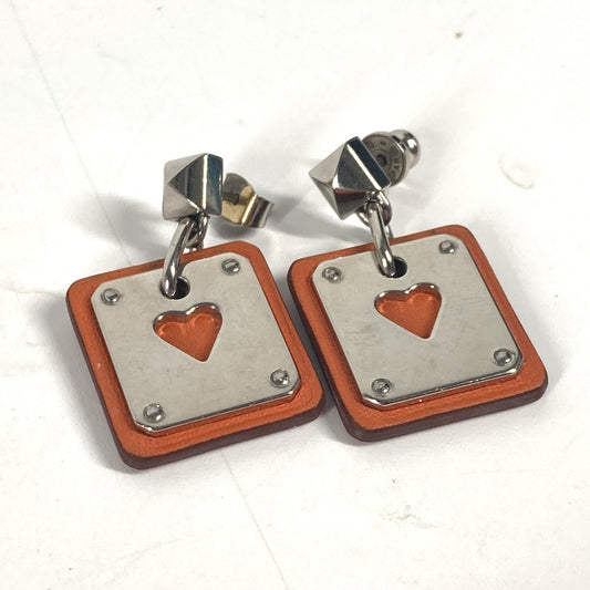 HERMES ハート アスドゥクール PM アクセサリー ピアス メタル レディース シルバー
