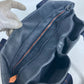 HERMES キャラバン ヴェルティカルMM ショルダーバッグ 2WAYバッグ 斜め掛け トートバッグ レザー レディース ネイビー