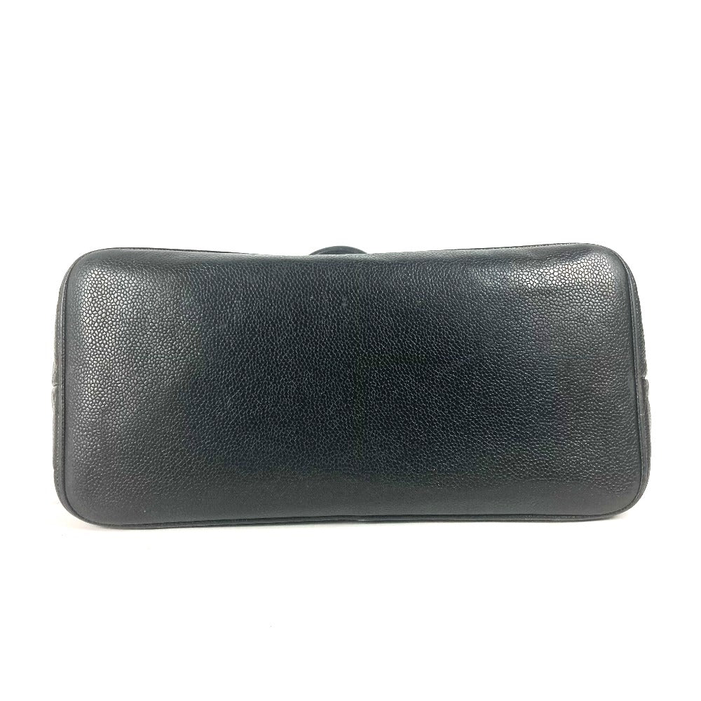 CHANEL A01804 復刻トート CC ココマーク ショルダーバッグ 肩掛け カバン トートバッグ キャビアスキン レディース ブラック - brandshop-reference