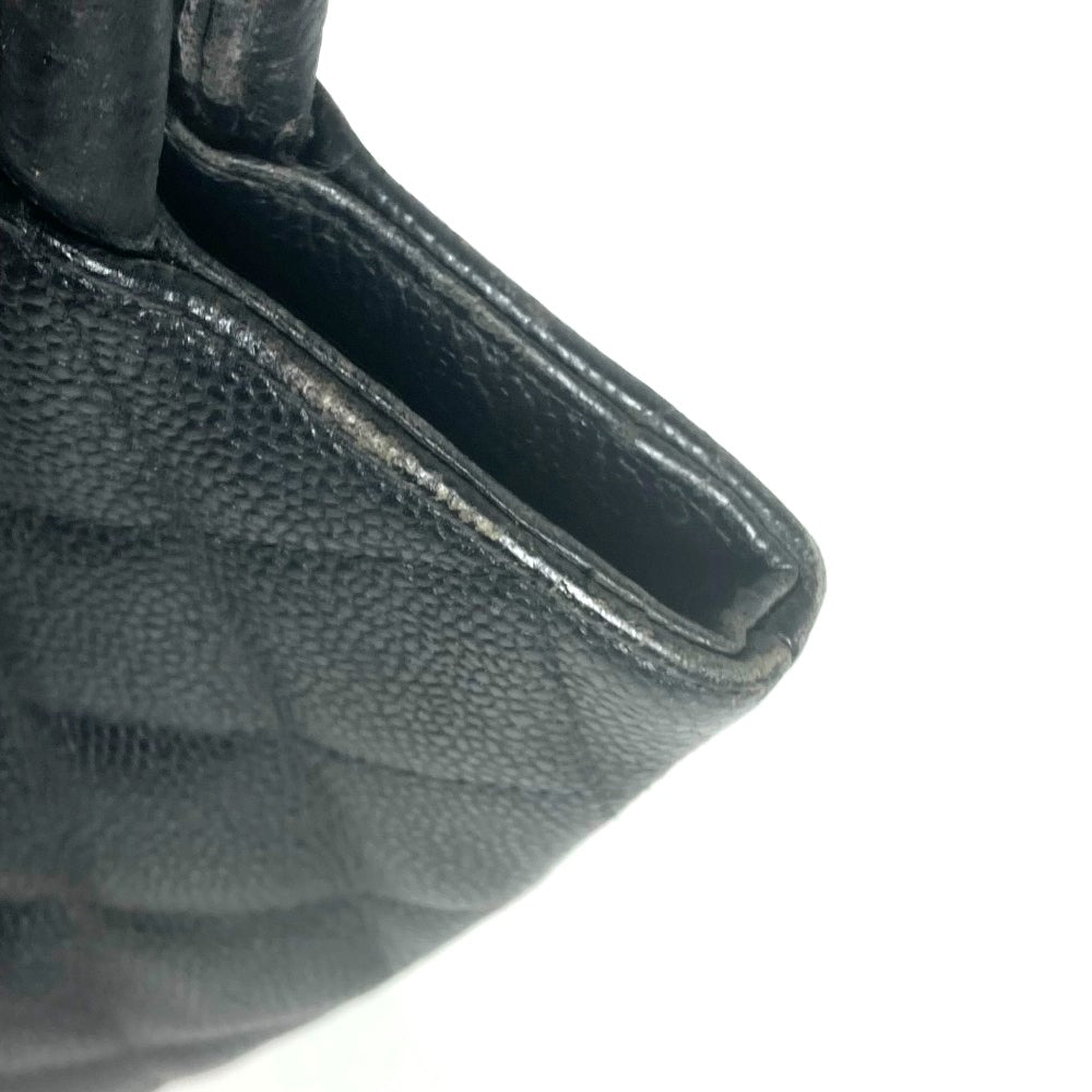CHANEL A01804 復刻トート CC ココマーク ショルダーバッグ 肩掛け カバン トートバッグ キャビアスキン レディース ブラック - brandshop-reference