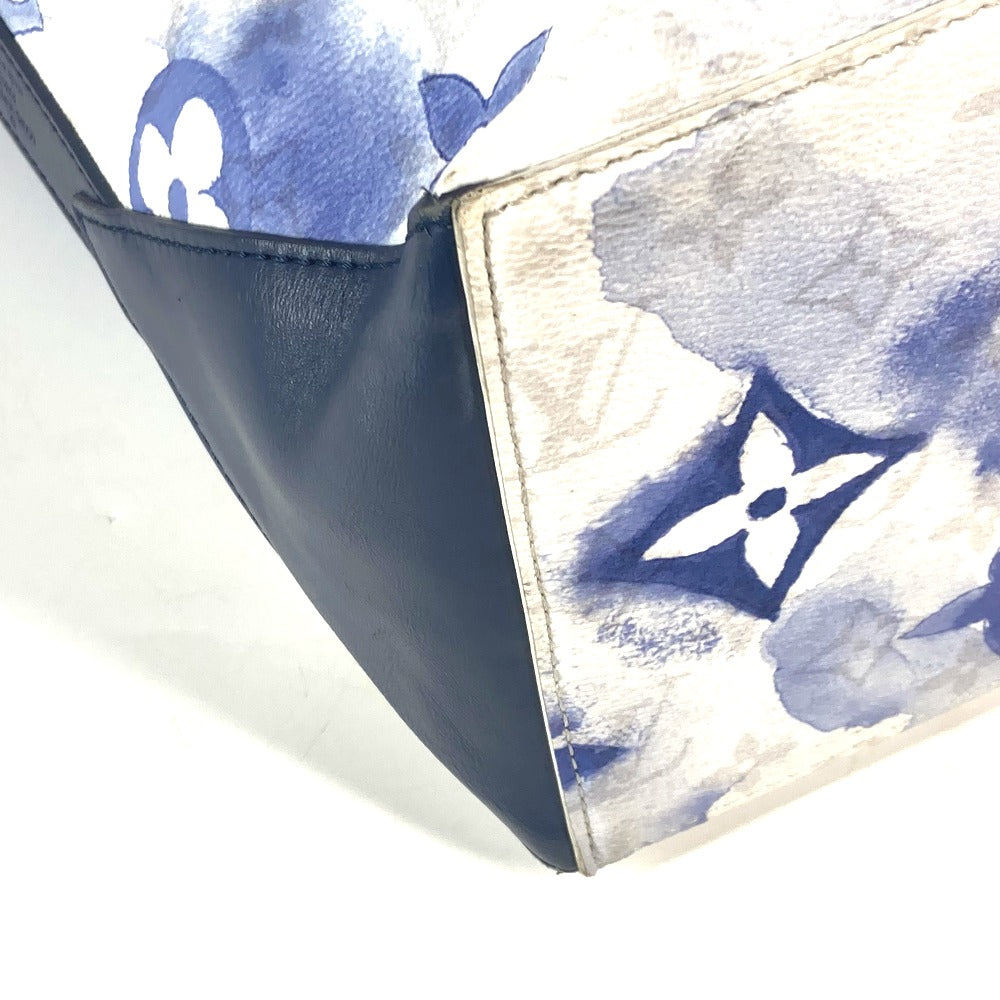 LOUIS VUITTON M45755 モノグラムウィークエンド トート GM トートバッグ カバン 肩掛け ショルダーバッグ モノグラムキャンバス メンズ ブルー - brandshop-reference