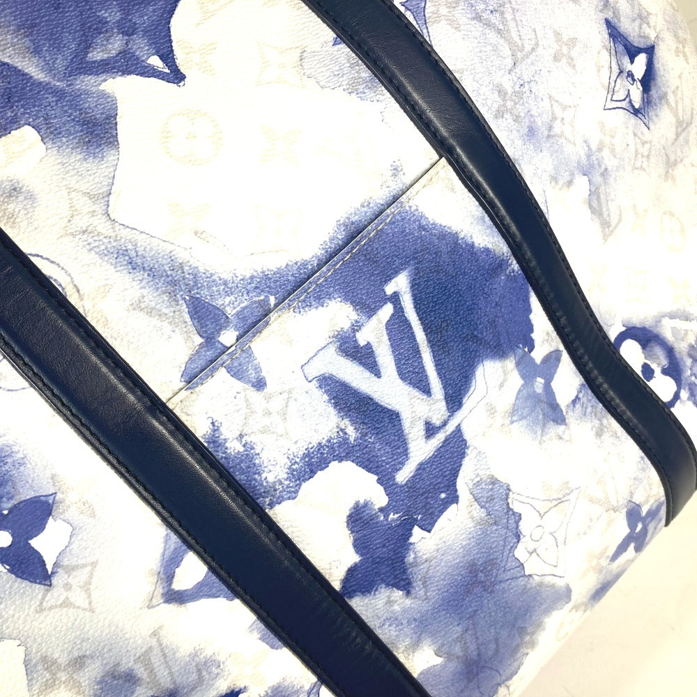 LOUIS VUITTON M45755 モノグラムウィークエンド トート GM トートバッグ カバン 肩掛け ショルダーバッグ モノグラムキャンバス メンズ ブルー - brandshop-reference