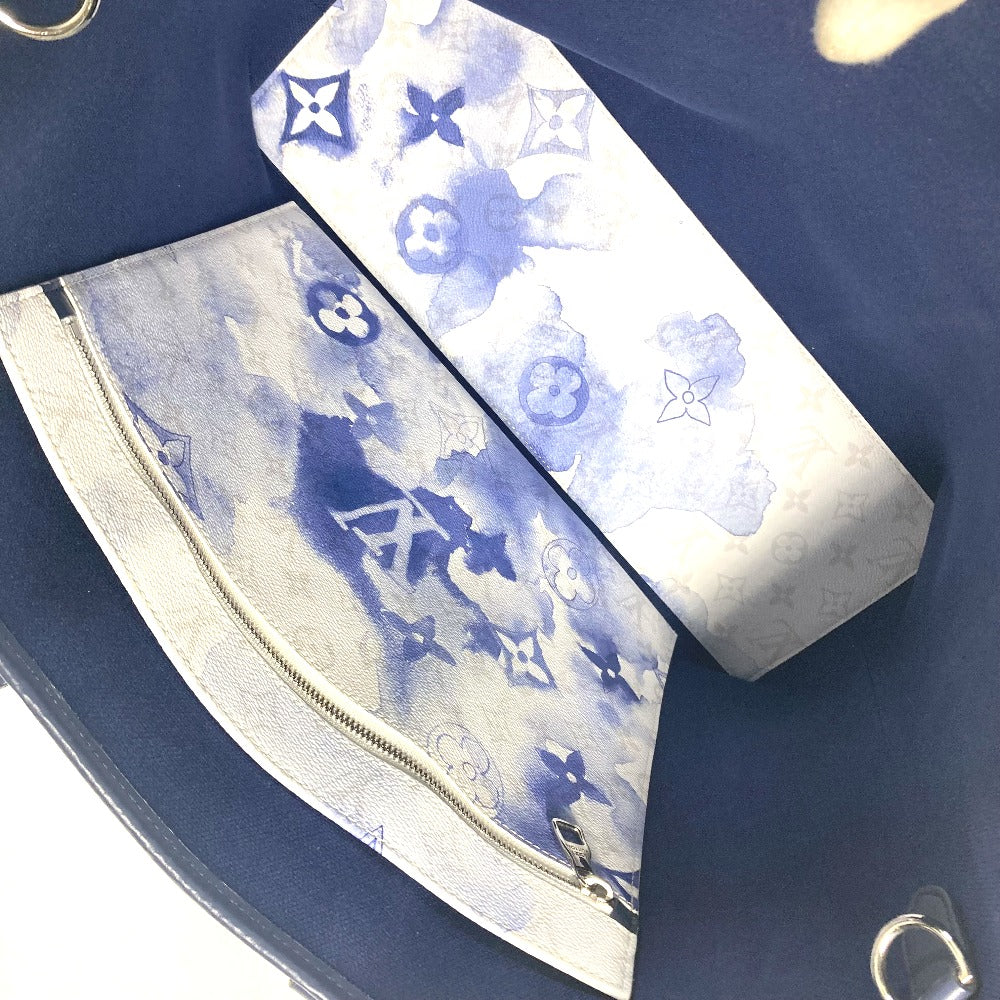 LOUIS VUITTON M45755 モノグラムウィークエンド トート GM トートバッグ カバン 肩掛け ショルダーバッグ モノグラムキャンバス メンズ ブルー - brandshop-reference