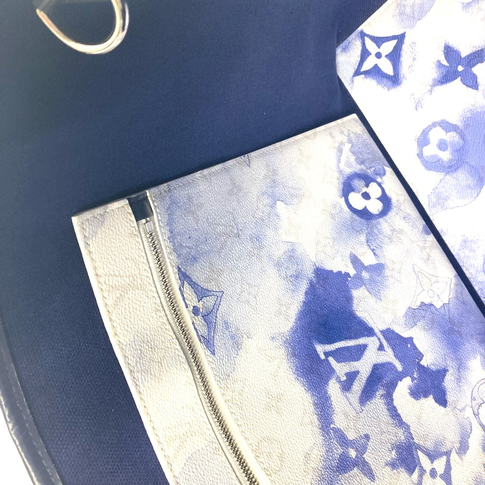 LOUIS VUITTON M45755 モノグラムウィークエンド トート GM トートバッグ カバン 肩掛け ショルダーバッグ モノグラムキャンバス メンズ ブルー - brandshop-reference