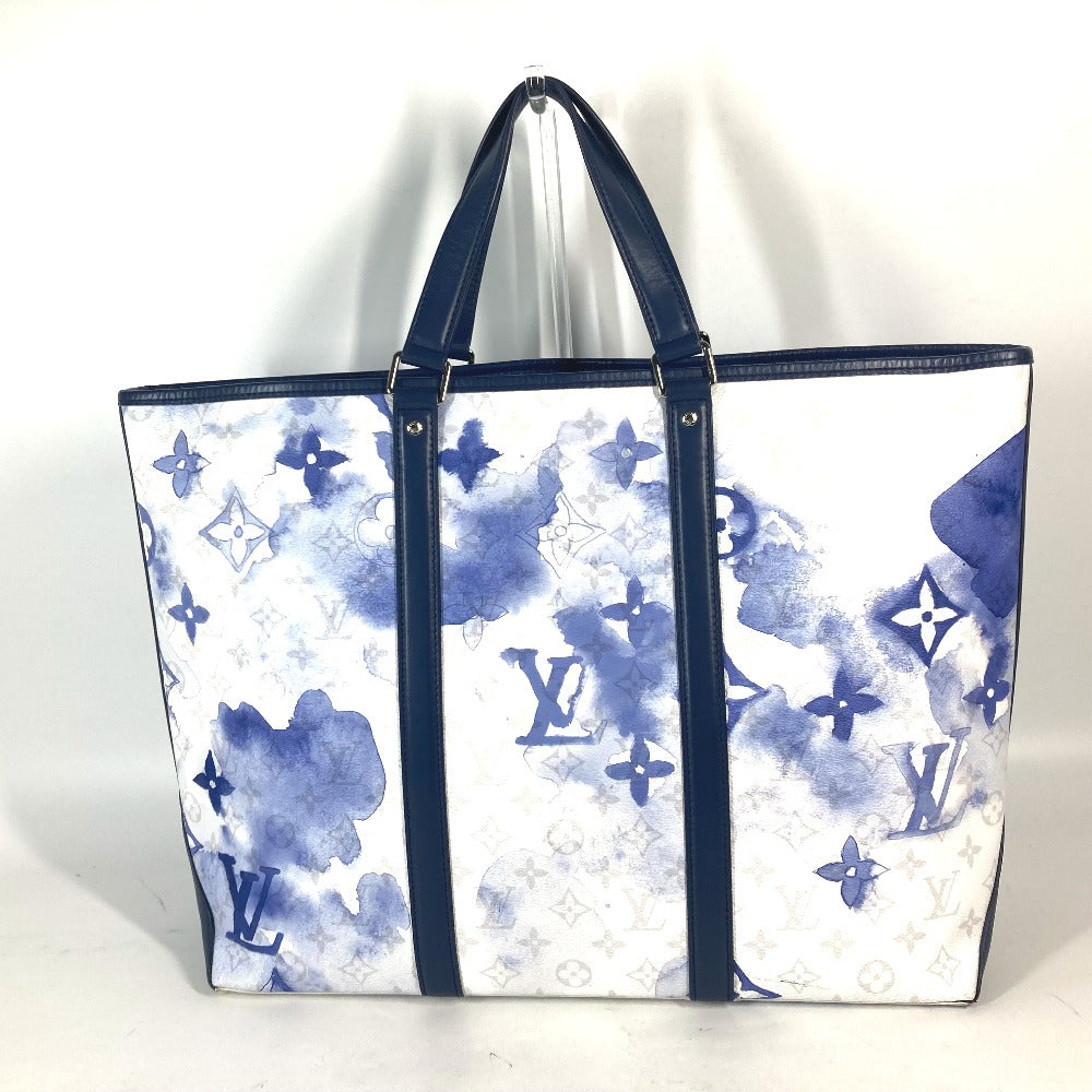 LOUIS VUITTON M45755 モノグラムウィークエンド トート GM トートバッグ カバン 肩掛け ショルダーバッグ モノグラムキャンバス メンズ ブルー - brandshop-reference