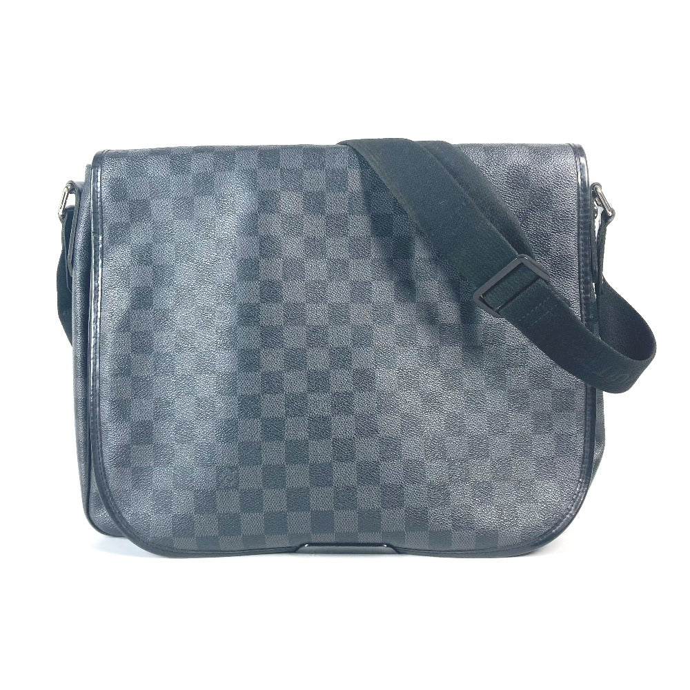 LOUIS VUITTON N58033 ダミエグラフィット ダニエルGM　 フラップ カバン メッセンジャーバッグ 斜め掛け バッグ ショルダーバッグ ダミエグラフィットキャンバス メンズ ブラック - brandshop-reference