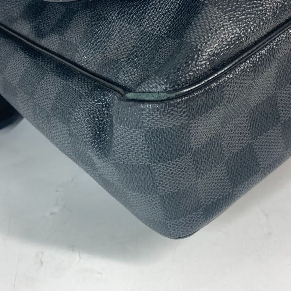 LOUIS VUITTON N41272 ダミエグラフィット ディストリクスMM カバン フラップ メッセンジャーバッグ 斜め掛け ショルダーバッグ ダミエグラフィットキャンバス メンズ ブラック