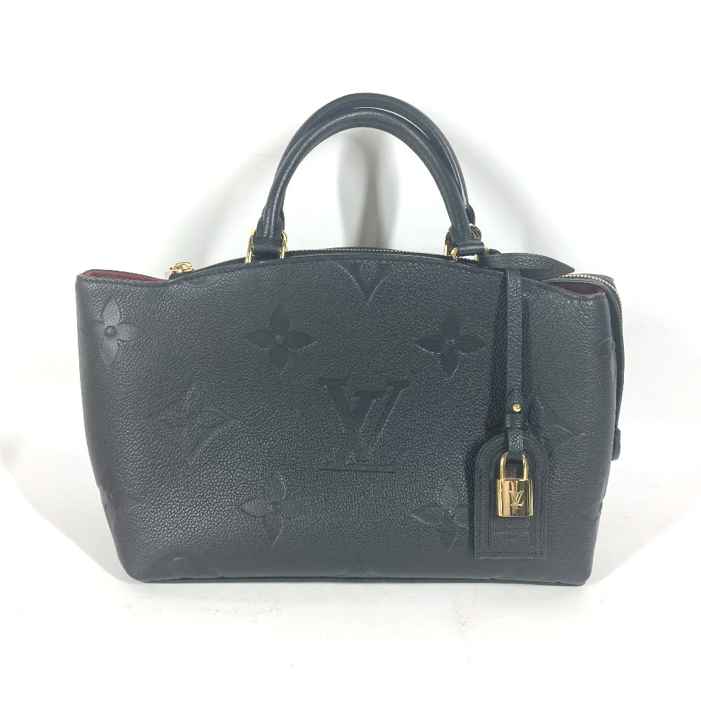LOUIS VUITTON M58916 モノグラムアンプラント プティ・パレ PM カバン トートバッグ ハンドバッグ モノグラムアンプラントレザー レディース ノワール ブラック