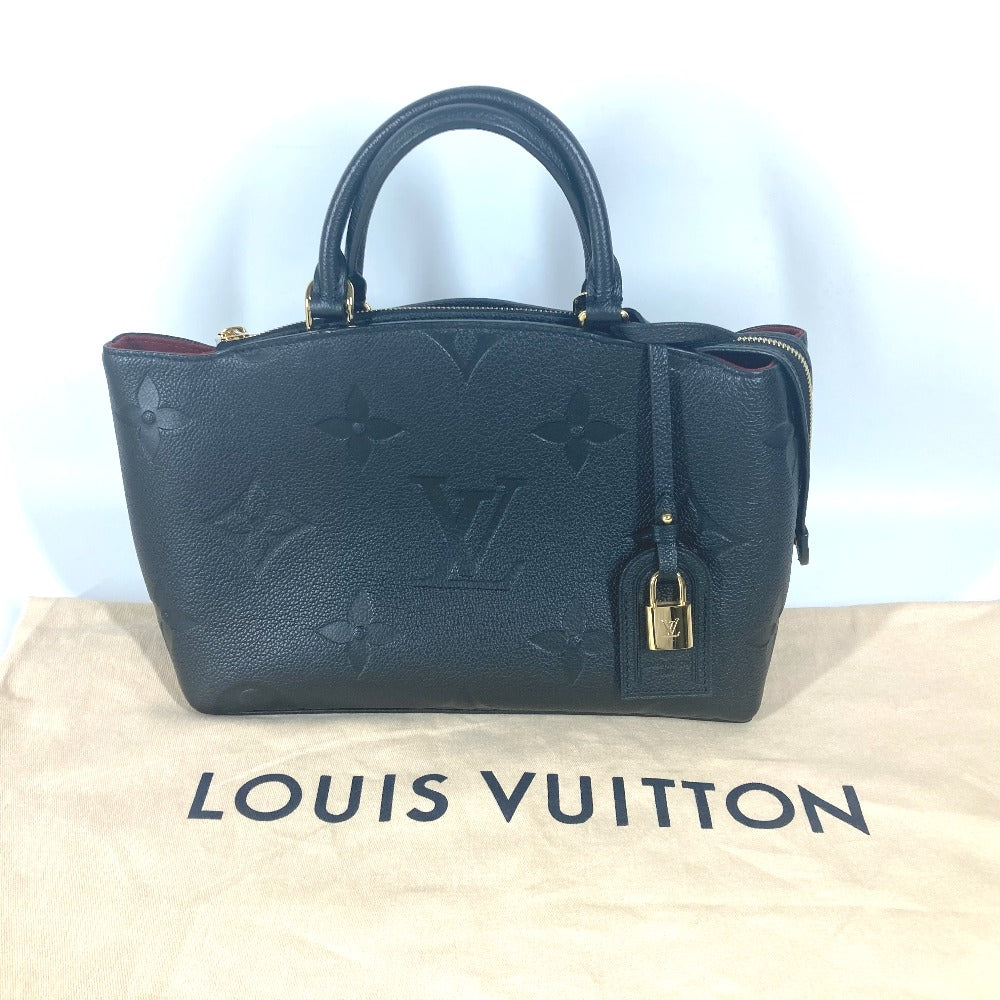 LOUIS VUITTON M58916 モノグラムアンプラント プティ・パレ PM カバン トートバッグ ハンドバッグ モノグラムアンプラントレザー レディース ノワール ブラック