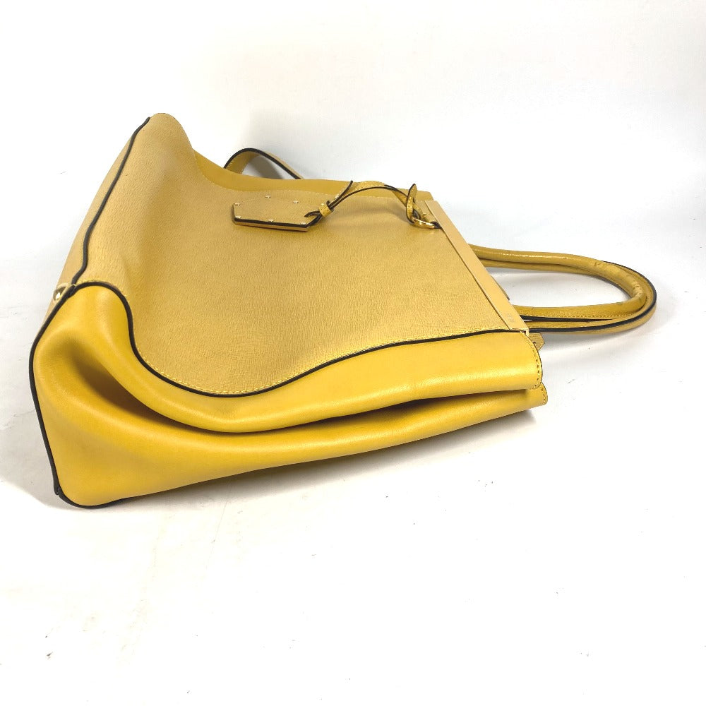 FENDI 8BH250 Shoulder Bag, Tote Bag, 2-Way Bag, Handbag, Leather, Women's, Yellow