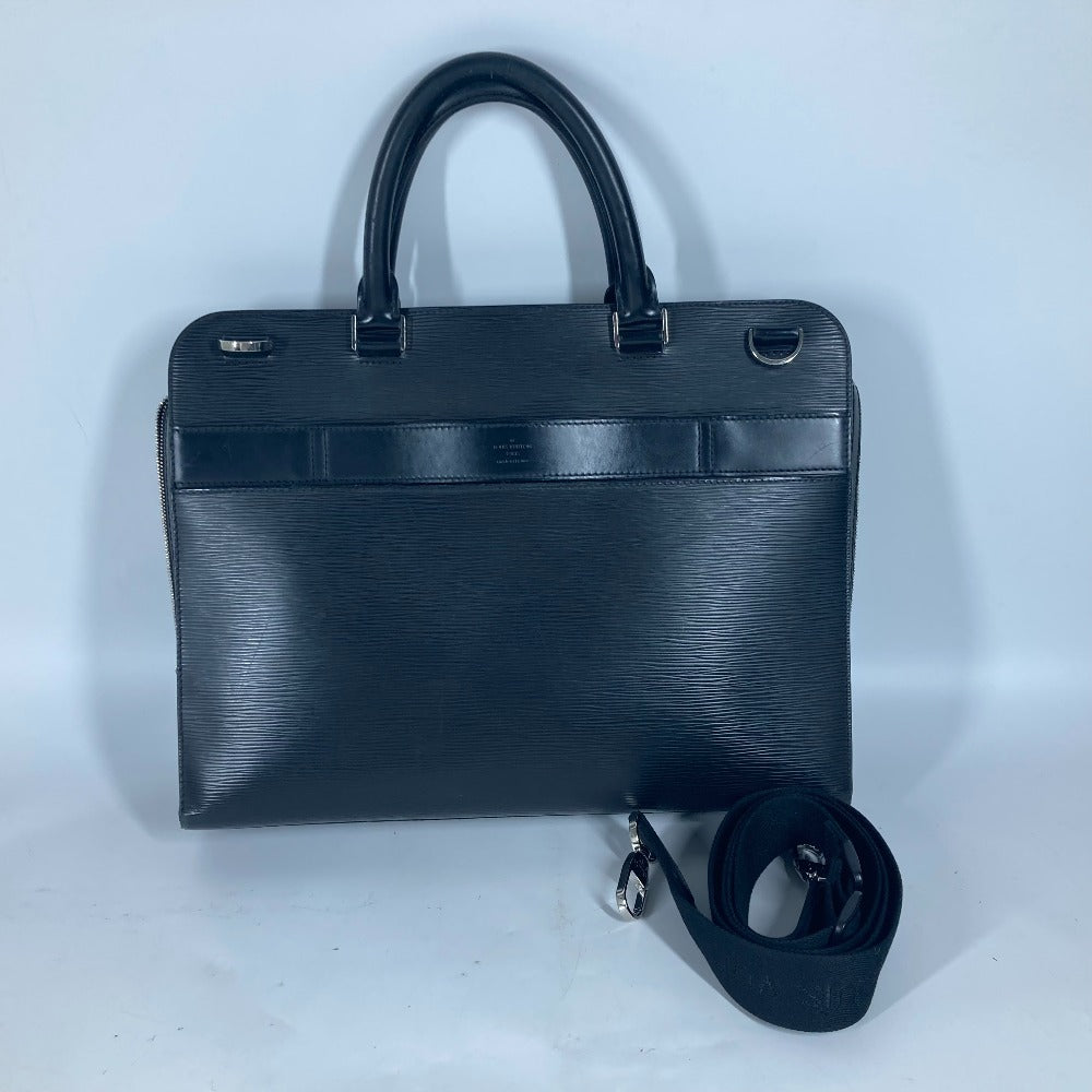 LOUIS VUITTON M54022 Epi Bassano GM Business Bag, Tote Bag, Shoulder Bag, Handbag, Epi Leather, Men's, Noir, Black