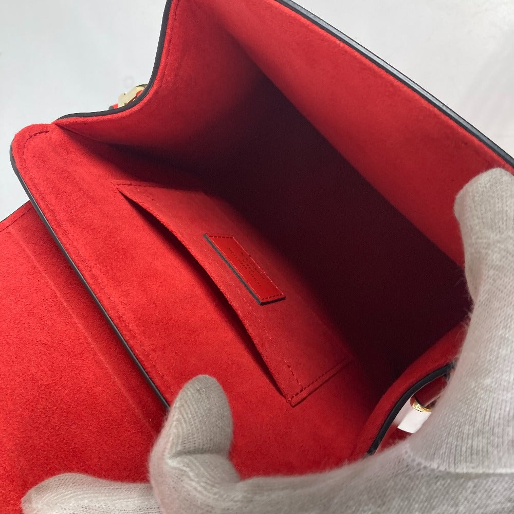 LOUIS VUITTON M82215 LVロゴ Sロックバッグ XL カバン 斜め掛け 2WAYバッグ ハンドバッグ ショルダーバッグ レザー レディース ルージュ レッド系