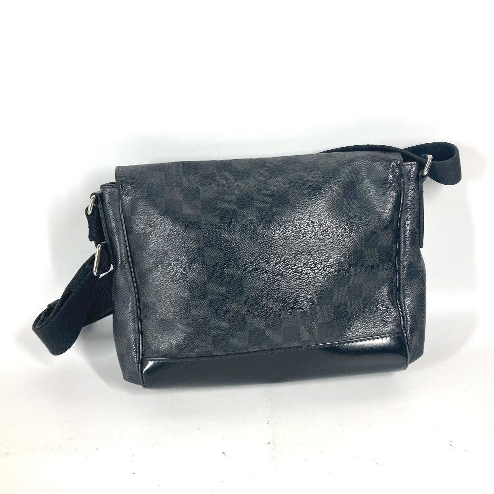 LOUIS VUITTON N41457 ダミエグラフィット メッセンジャーPM カバン バッグ メッセンジャーバッグ 斜め掛け フラップ ショルダーバッグ ダミエグラフィットキャンバス メンズ ブラック